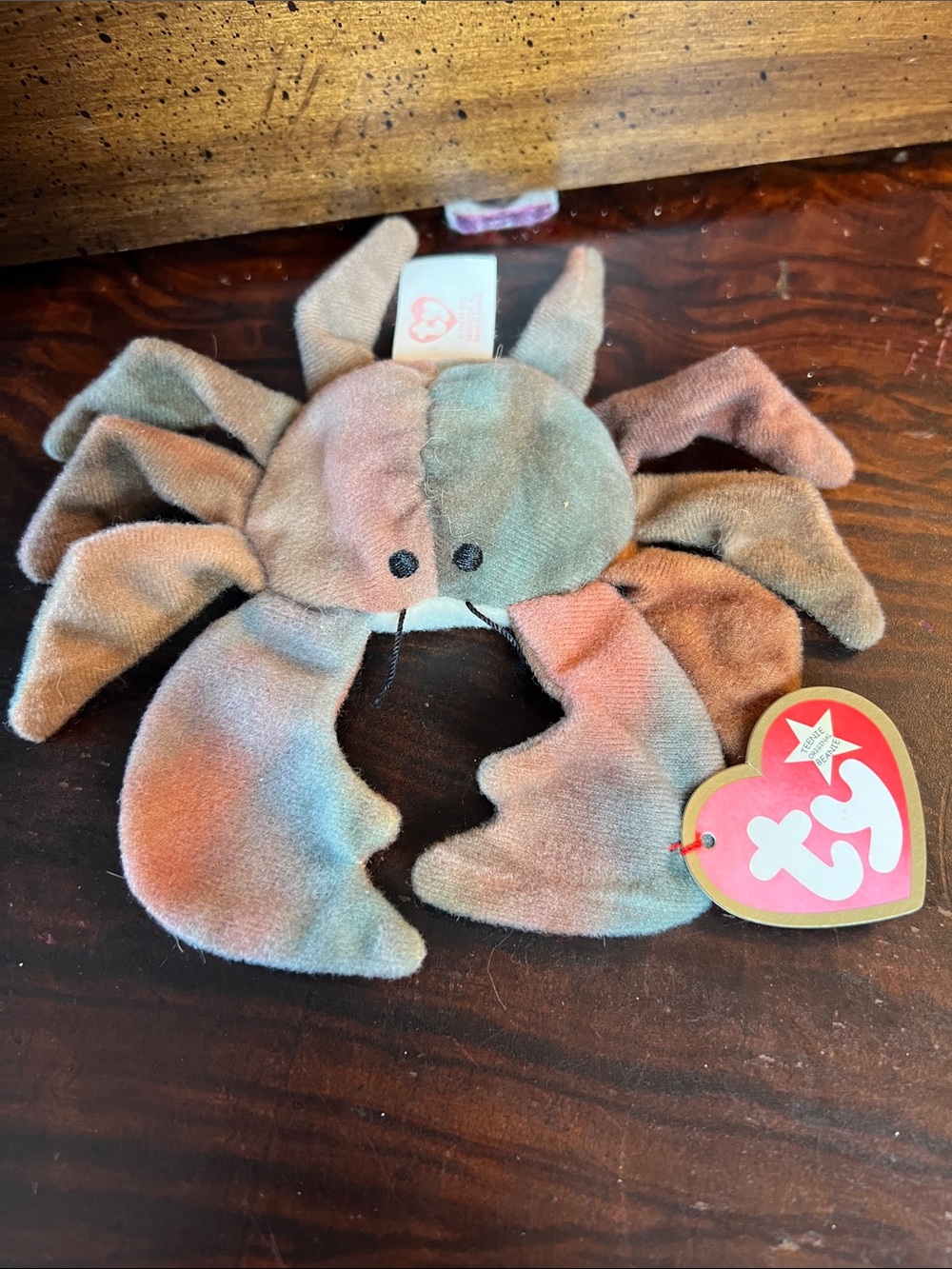 Ty Pastel Multicolor Crab Plush Toy - Pink, Blue, Green, Brown